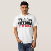 宗教的自由Tシャツ Tシャツ (正面フル)
