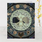 宗教的記号を使った陽の操作 カード (黄色い花)