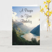 宗教的誕生日カード カード (黄色い花)