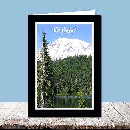 宗教的誕生日カード – 喜びなさい カード