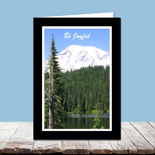 宗教的誕生日カード – 喜びなさい カード