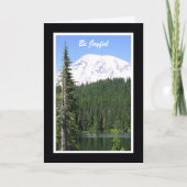 宗教的誕生日カード – 喜びなさい カード (正面)