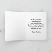 宗教的誕生日カード – 喜びなさい カード (内部)