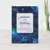 宗教的誕生日スターズイン銀河系ナイトスカイ カード (正面)