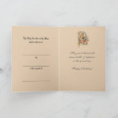 宗教的誕生日マスオファリングヴァージンメアリー カード (内部)