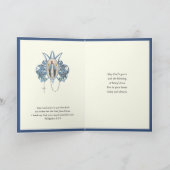 宗教的誕生日ヴァージンメアリーフローラ カード (内部)