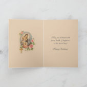 宗教的誕生日恵みヴァージンメアリー カード (内部)