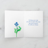 宗教的誕生日聖なる書物、 経典ゼファニヤ3:17花 カード (内部)