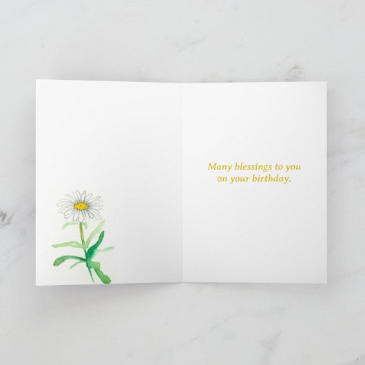 宗教的誕生日聖なる書物、 経典申命記の花 カード (内部)