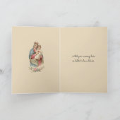 宗教的賛美ヴァージンマリアヴィンテージ カード (内部)