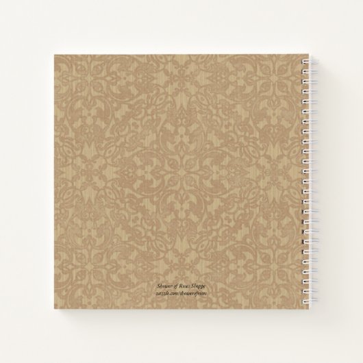 宗教的賛美ヴァージンマリーイエスヴィンテージ ノートブック (裏面)