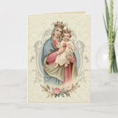 宗教的賛美ヴァージンマリーイエス祈りの言葉 カード (正面)