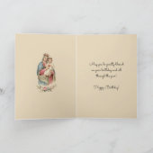 宗教的賛美ヴァージンマリーイエス誕生日 カード (内部)