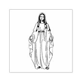 宗教的賛美ヴァージンマリーカトリック ラバースタンプ (インプリント)