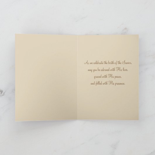 宗教的賛美ヴァージンマリーキリズンチャイルド シーズンカード (内部)