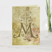 宗教的賛美ヴァージンマリーシンボルヴィンテージ カード (正面)