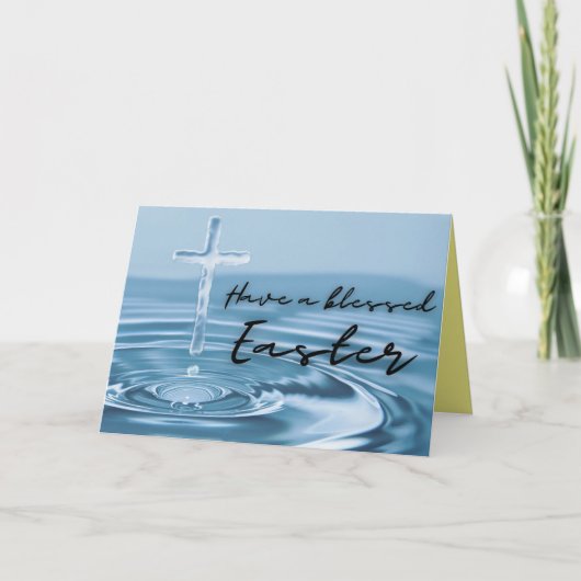 宗教的賛美復活祭カード サンキューカード (正面)