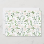 宗教的赤面フローラ日付を保存フォトカード セーブザデート (裏面)