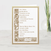 宗教的金ゴールドアベマリアヴァージンメアリエレガントーカード カード (正面)