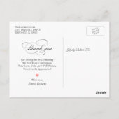 宗教的金ゴールドクロス赤面ピンクフローラありがとう ポストカード (裏面)