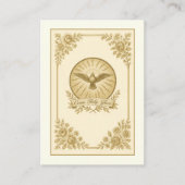 宗教的金ゴールド聖餐式の確認聖カード –  エンクロージャーカード (正面)