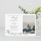 宗教的2写真結婚式招待状 セーブザデート (スタンド正面)