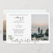 宗教的2写真結婚式招待状 セーブザデート (正面/裏面)