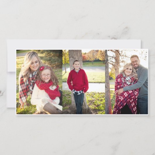 宗教的4写真クリスマスカードKJV聖句 案内状 (裏面)