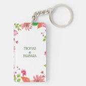 宗教的70周年結婚の花 キーホルダー (裏面)