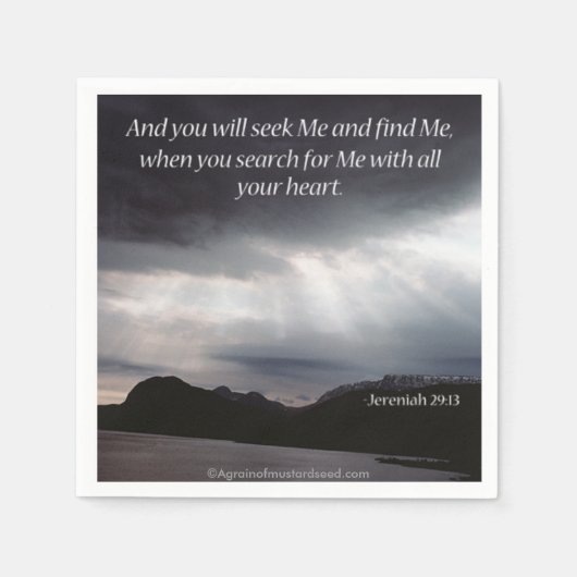 宗教的 スタンダードカクテルナプキン (正面)