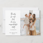 宗教的、メリークリスマス、クリスチャン家族の写真 シーズンカード (正面)