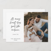 宗教的、メリークリスマス、クリスチャン家族の写真 シーズンカード (正面/裏面)