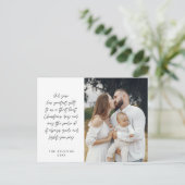 宗教的、メリークリスマス、クリスチャン家族の写真 ポストカード (スタンド正面)