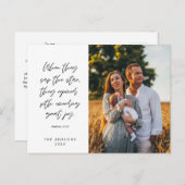 宗教的、メリークリスマス、クリスチャン家族の写真 ポストカード (正面/裏面)