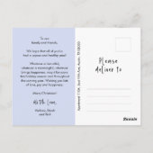 宗教的、メリークリスマス、クリスチャン家族の写真 ポストカード (裏面)