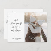 宗教的、メリークリスマス、クリスチャン家族の写真 ポストカード (正面/裏面)