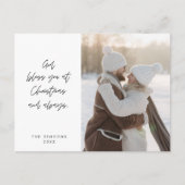 宗教的、メリークリスマス、クリスチャン家族の写真 ポストカード (正面)