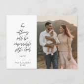 宗教的、メリークリスマス、クリスチャン家族の写真 ポストカード (正面)