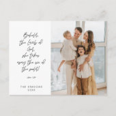 宗教的、メリークリスマス、クリスチャン家族の写真 ポストカード (正面)