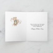 宗教的 | 母の日  | 聖母マリア カード (内部)