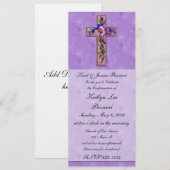 宗教的、洗礼、堅信礼のお知らせ 招待状 (正面/裏面)