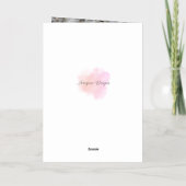 宗教的、父の日の恵み、カード 箔グリーティングカード (裏面)