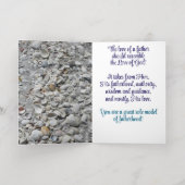 宗教的、父の日の恵み、カード 箔グリーティングカード (内側レイダウン)