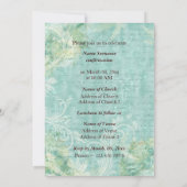 宗教確認の鳩 招待状 (裏面)