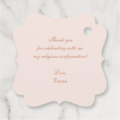 宗教確認女の子ピンクの十字紋 フェイバータグ (裏面)