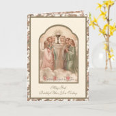 宗教祈りの言葉エンジェルズアドラーリングユーチャーリスト カード (黄色い花)