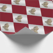 宗教祈的な銀フェイクの手 ラッピングペーパー (角)