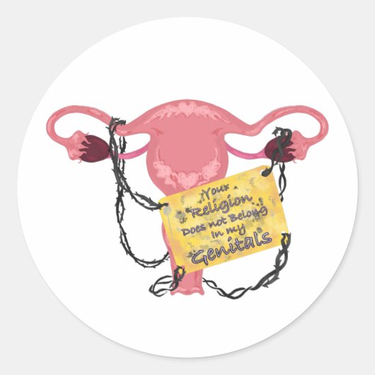 宗教禁止 ラウンドシール (正面)