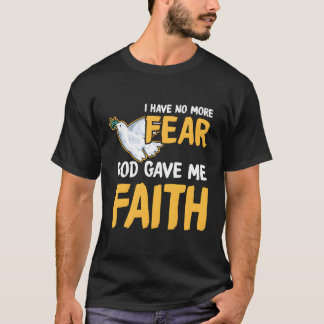 宗教私はイエス感じ様を恐れ与えず、信仰は行く Tシャツ