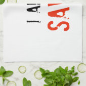 宗教私は救われます キッチンタオル (折り畳み)